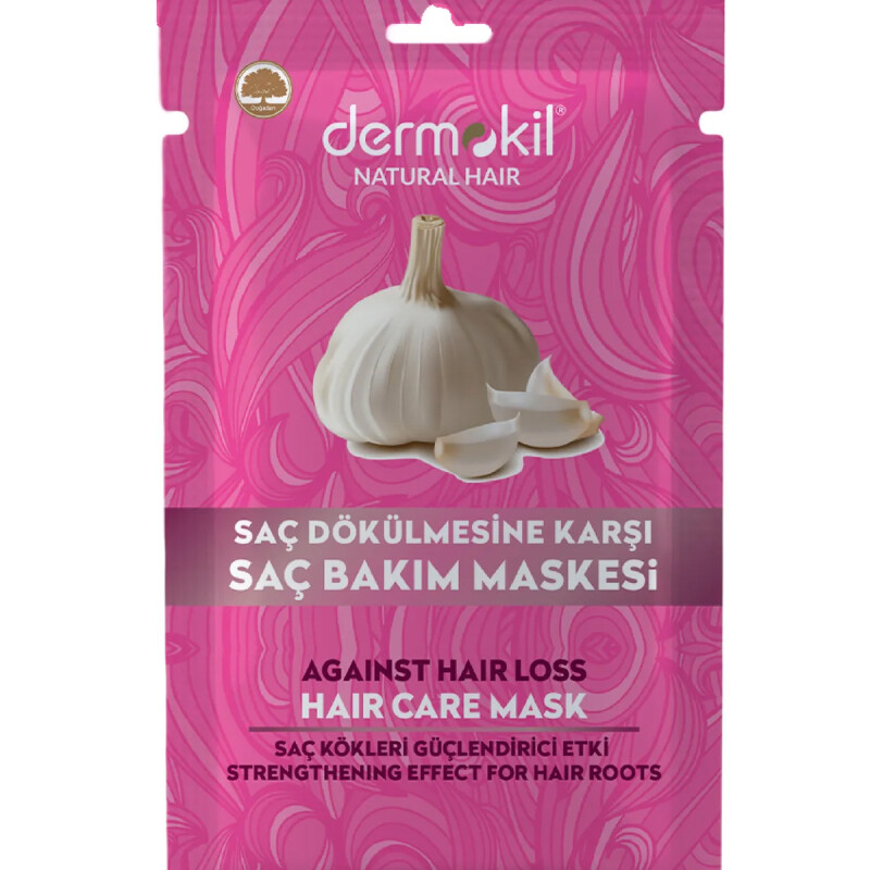 Dermokil Vegan Saç Bakım Maskesi Kil Ve Sarımsak Güçlendirici Etkisi Saç Dökülmelerine Karşı 35 ml