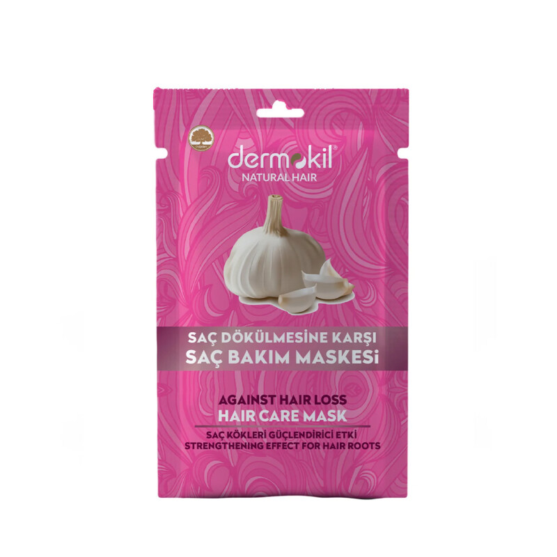 Dermokil Vegan Saç Bakım Maskesi Kil Ve Sarımsak Güçlendirici Etkisi Saç Dökülmelerine Karşı 35 ml