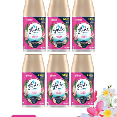 Glade Oda Kokusu Yedek Sprey Tropikal Floral 6 x 269 ml./175gr.