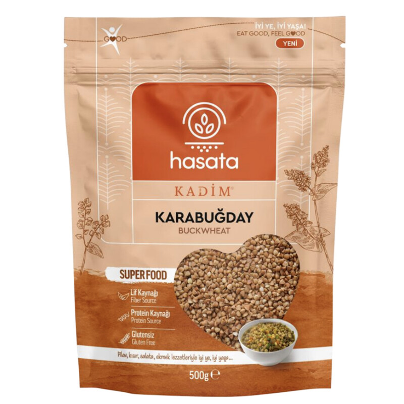 Hasata Karabuğday 500 gr. Glutensiz Superfood Aslını Korumuş Lezzetler Buckwheat