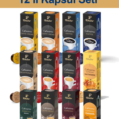 12'li Yeni Kapsül Kahve Seti Butter Sadece Tchibo Kahve Makineleri ile Uyumludur