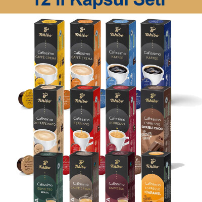 12'li Yeni Kapsül Kahve Seti Dark Chocolate Sadece Tchibo Kahve Makineleri ile Uyumludur