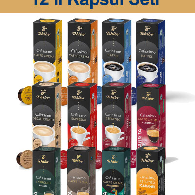 12'li Kapsül Yeni Kahve Seti Brasil Limited Sadece Tchibo Kahve Makineleri ile Uyumludur