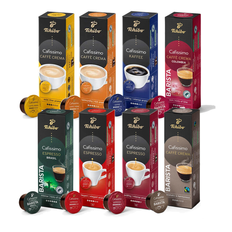 Cafissimo 8'li Kapsül Kahve Seti 8x10 Adet (80 Kapsül)