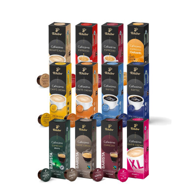 Tchibo 12'li Kapsül Kahve Seti XL Decaffe Espresso Caffe Crema Sadece Tchibo Kahve Makineleri ile Uyumludur